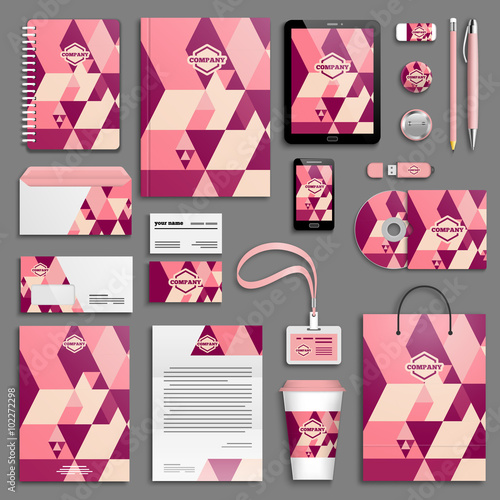 Corporate identity template set.