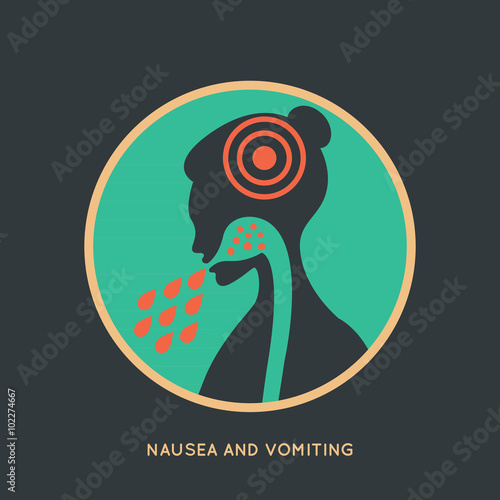 NAUSEA AND VOMITING vector
