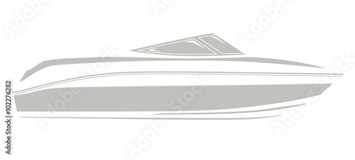 Gray logo boat