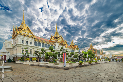 Thailand, Bangkok, Wat Phra Kaew; The royal grand palace