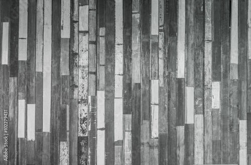 texture of decorative old wood wall stripe © wuttichok