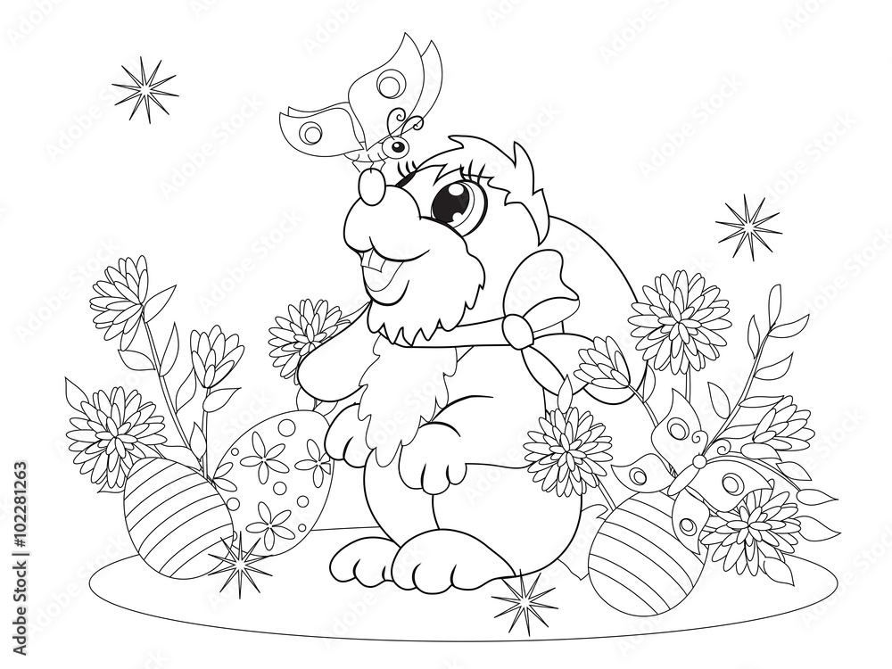Little rabbit met a butterfly Little rabbit met a butterfly