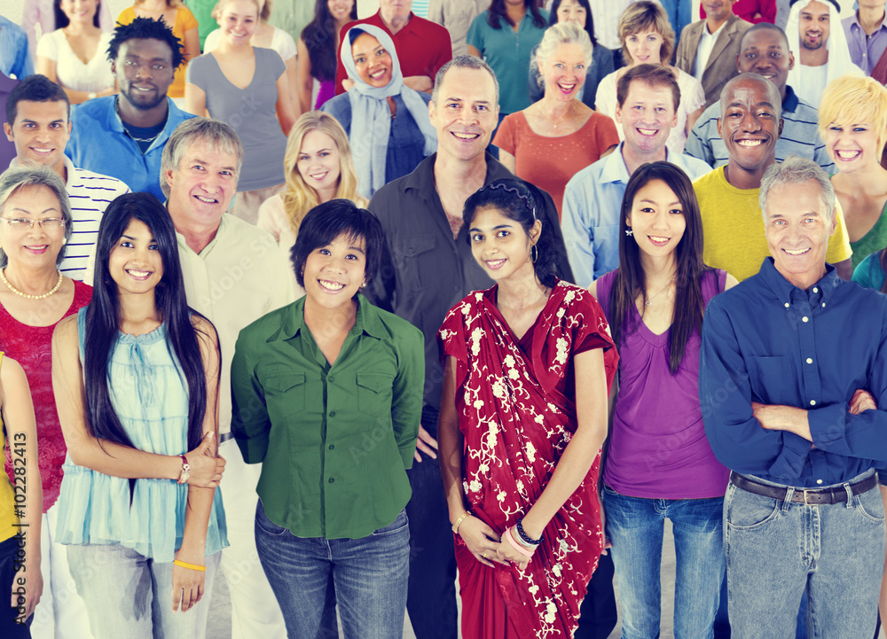 Large group of Multiethnic people Diversity Concept Large group of Multiethnic people Diversity Concept