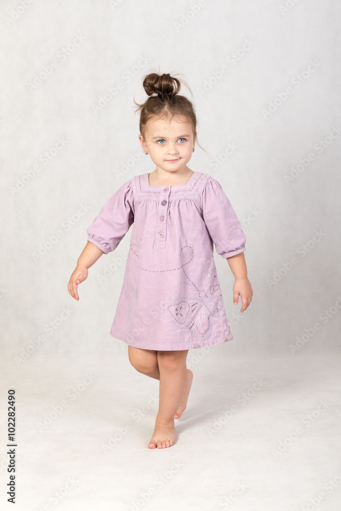 little girl in a dress