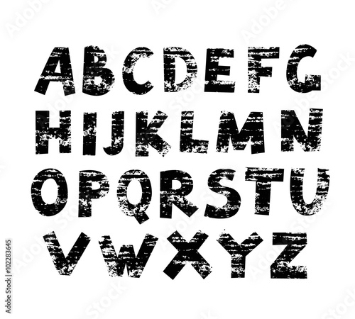 Painted Grunge ABC