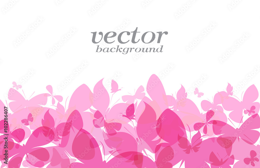 Butterfly design on white background - Vector Illustration, back