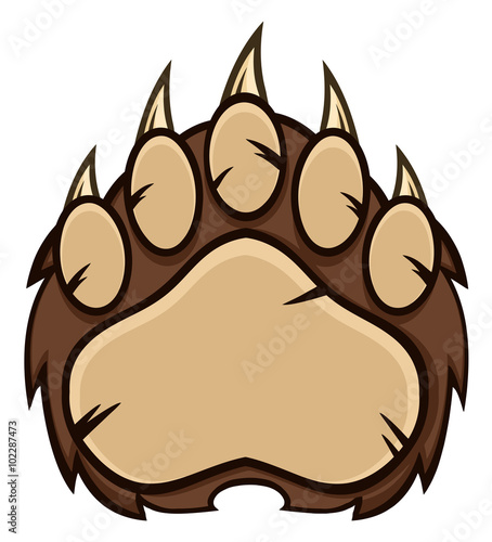 Brown Bear Paw With Claws