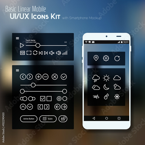 Line BasicMobile UI Icons Kit