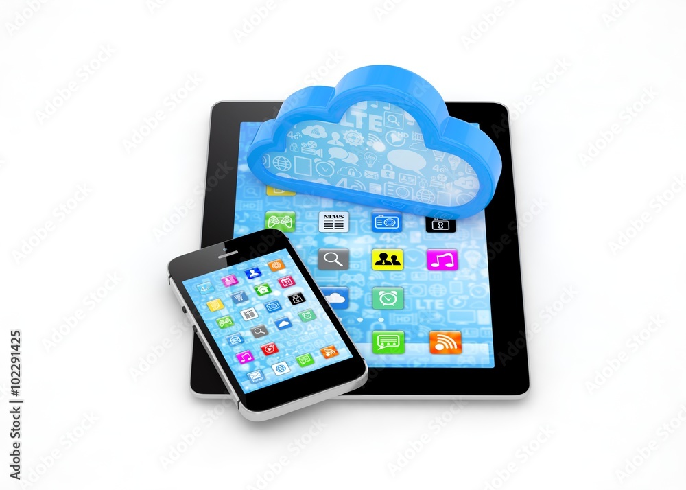 tablet pc, smart phone and cloud tablet pc, smart phone and cloud