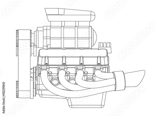 Hot Rod Engine