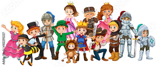Children in stage costume