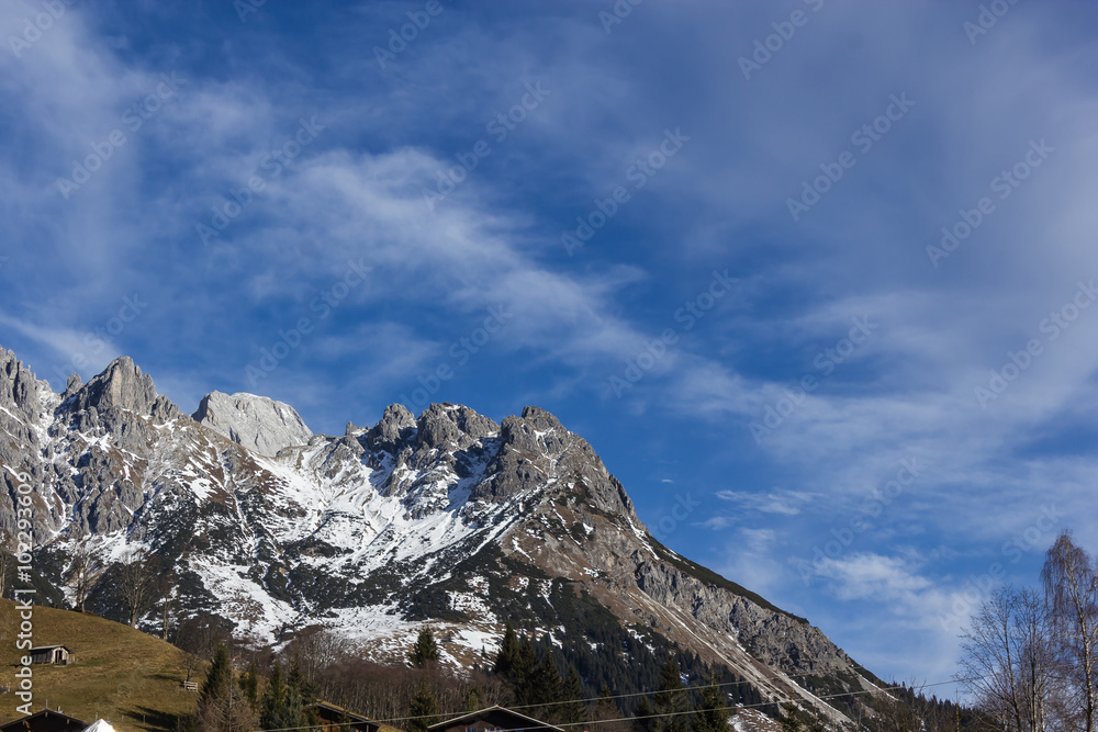 Alpen, Gebirge, Schnee, Hochkönig, Winter