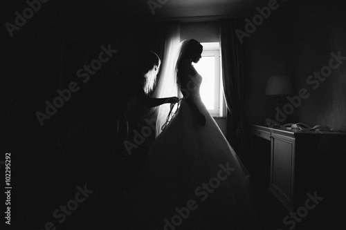 Slika na platnu Silhouette Bride