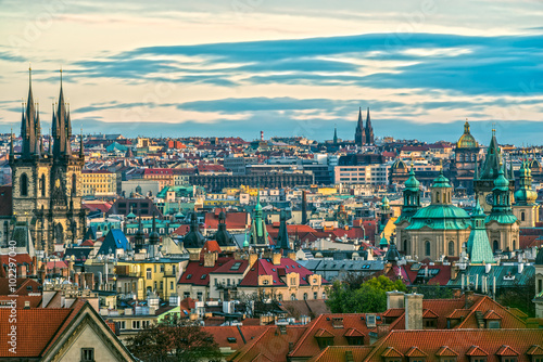 Prague skyline, Czech republic