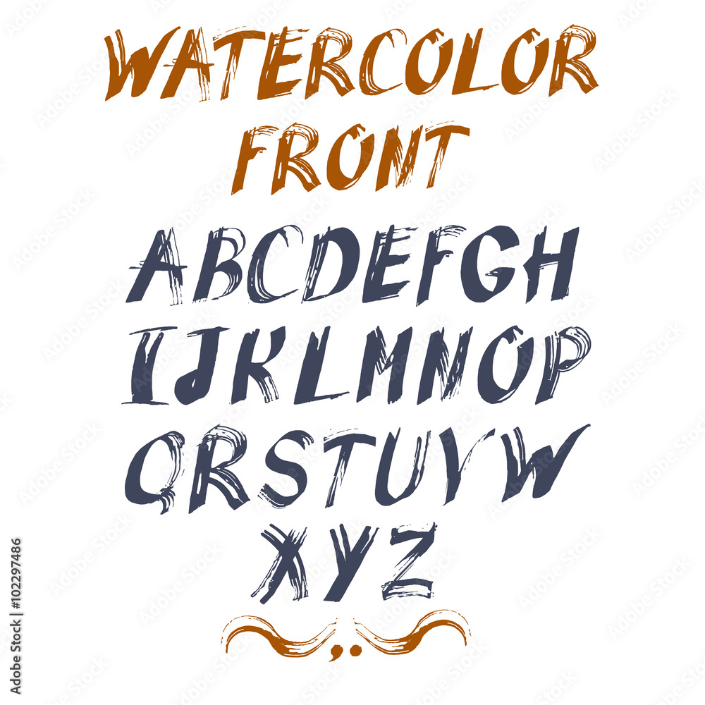 Obraz premium alphabet for your design. Hand drawn letters.