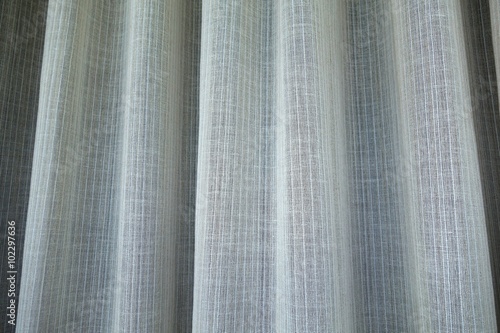 White curtain fabric background