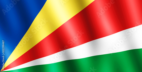 Free Download Flag of Seychelles waving in the wind - GFXLoad