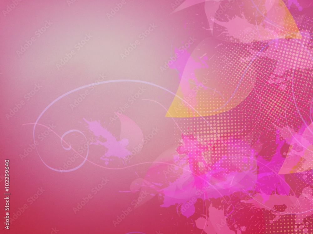 Abstract Pink Painting on Pink Background