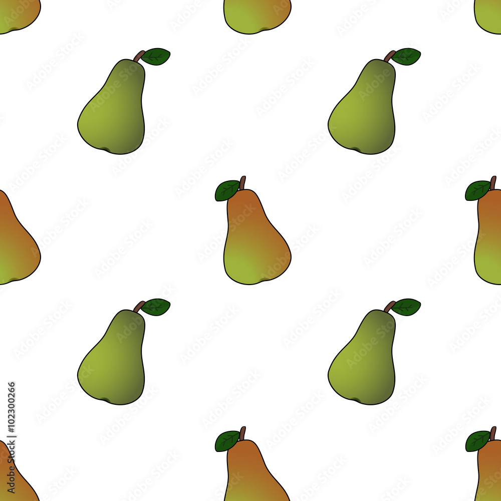 Pear abstract seamless pattern Pear abstract seamless pattern
