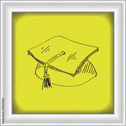 Simple doodle of a mortar