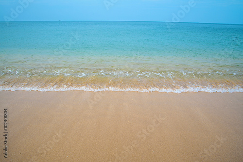 Nature background  clear water tropical beach