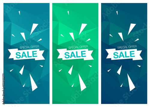 Super Sale Special Offer vertical banners