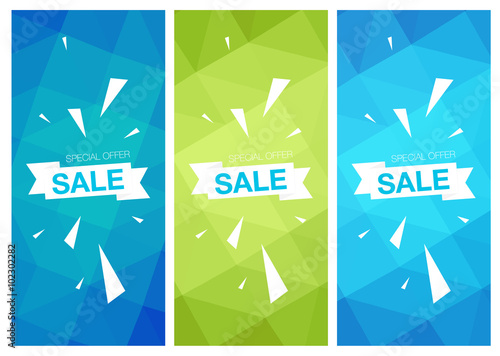 Super Sale Special Offer vertical banners