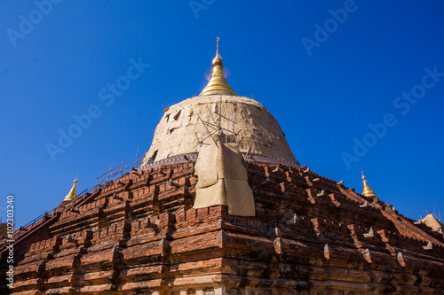 Dhamayazika Pagoda Temple  Bagan  Myanmar.