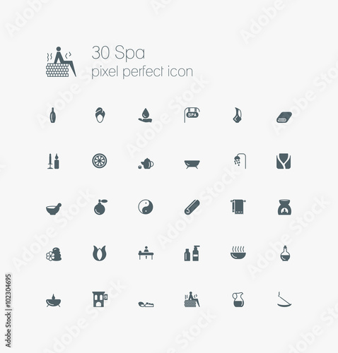 Spa & Wellness solid icons