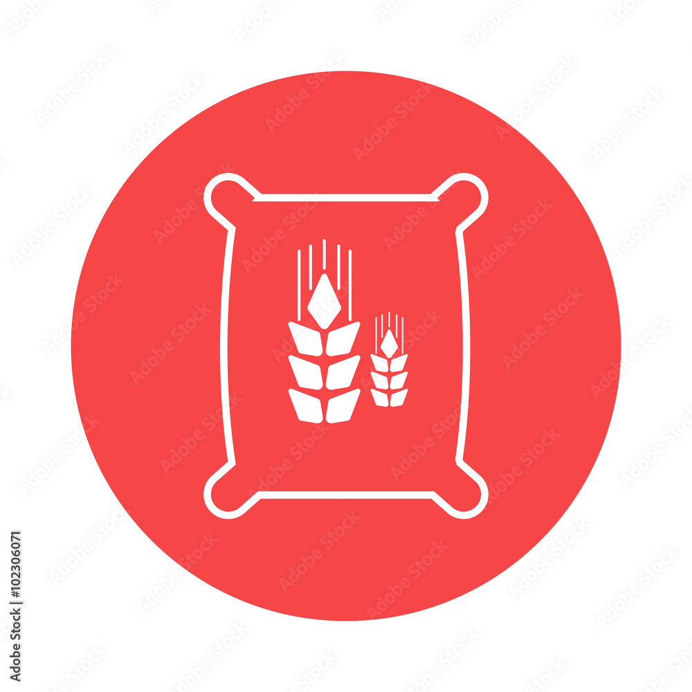 bag of flour icon bag of flour icon