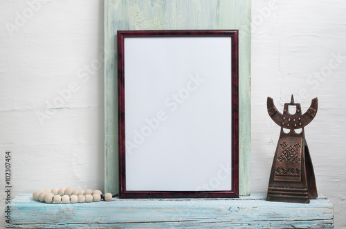 Empty frame for an inscription