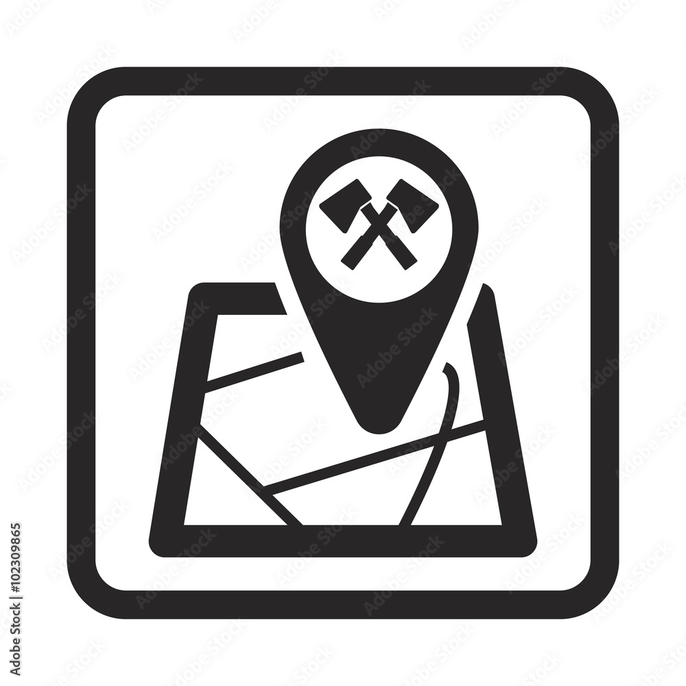 Obraz premium farm map icon