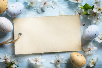 Colorful easter eggs. Background with easter eggs