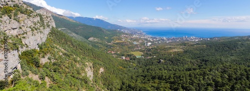 Panoramic views of the Crimean Mountains