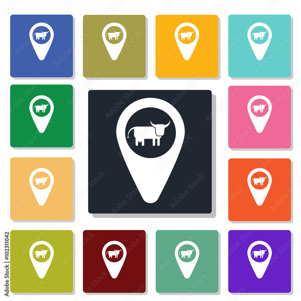 farm map icon farm map icon