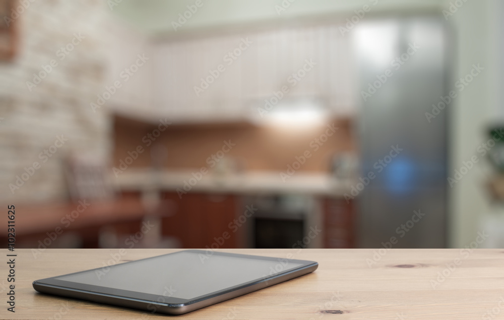 tablet on table tablet on table