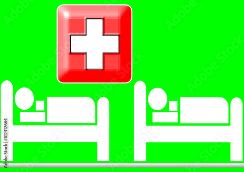 patient dans une chambre d'hôpital