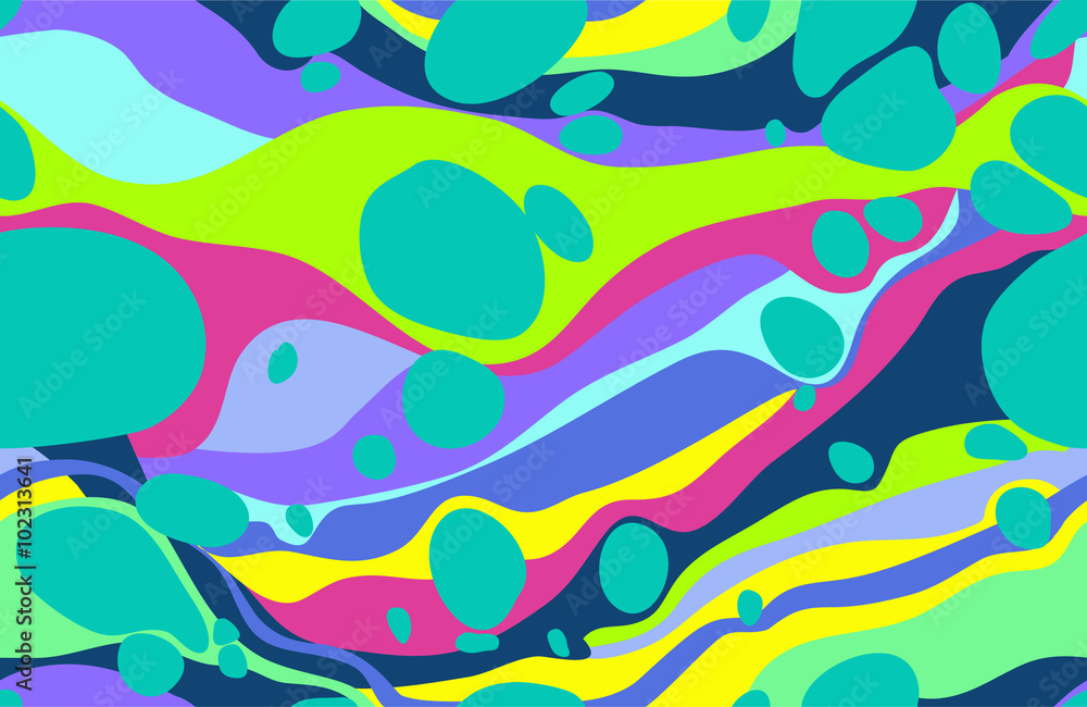 vector colorful seamless ebru pattern
