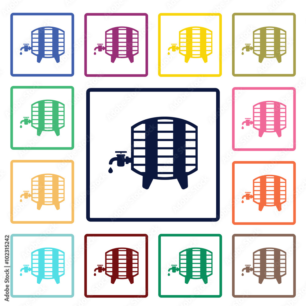 Obraz premium wooden barrel icon