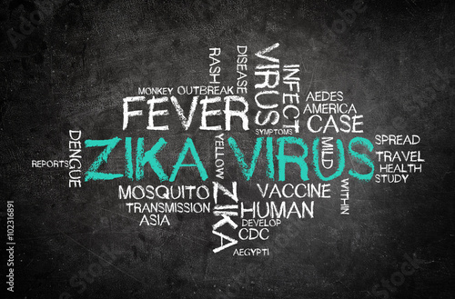 ZIKA Virus as abstract concept art photo