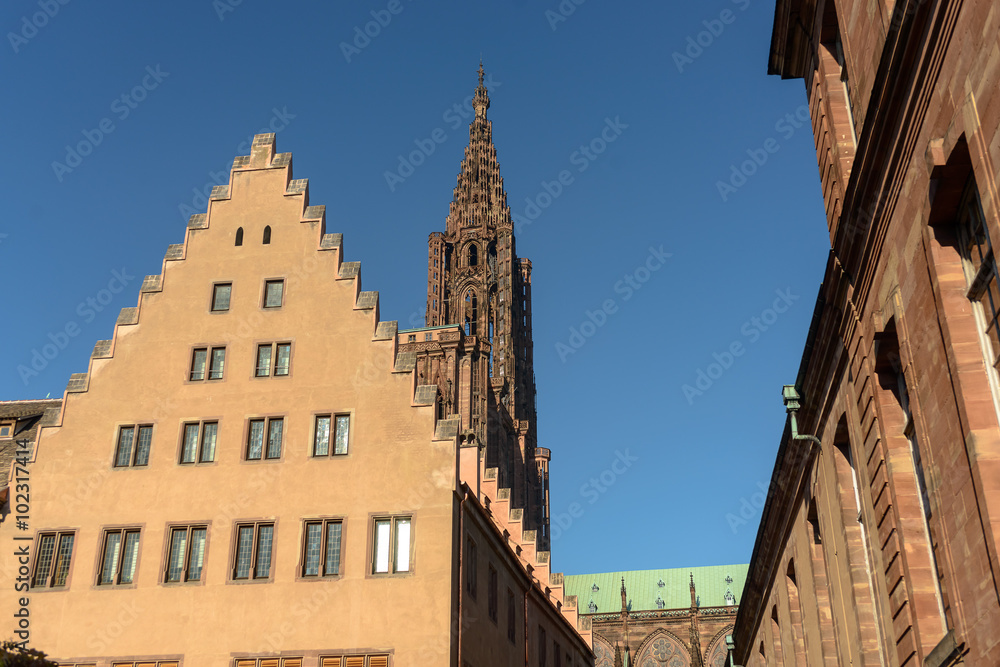 Obraz premium View of old church from outside