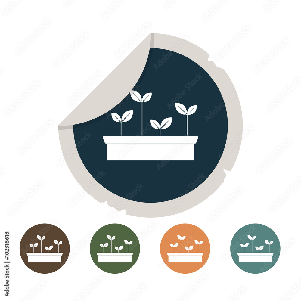 Fototapeta premium seedling icon