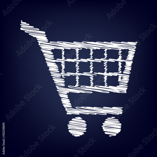 Vector icon with chalk effect