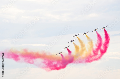 Formation during the airshow
