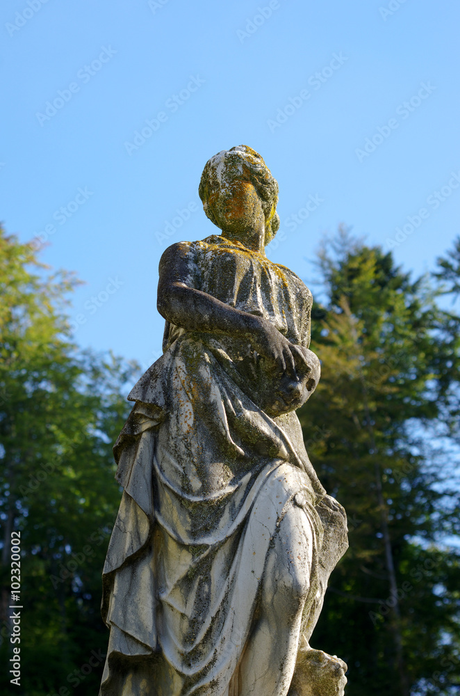 Woman statue in Peles castle, Romania