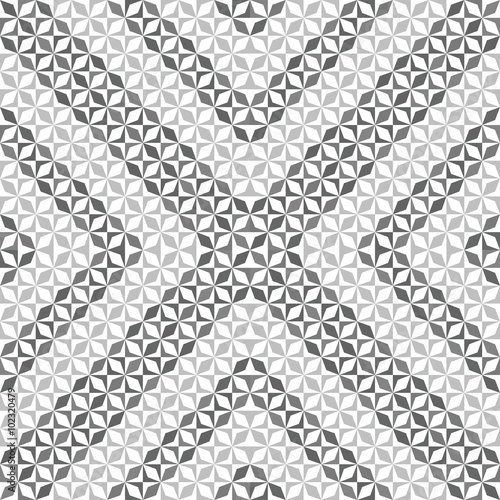 Grey Geometric Retro Seamless Pattern