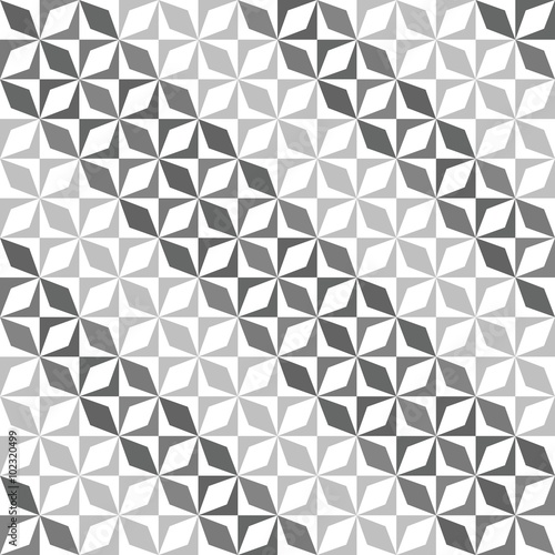 Grey Geometric Retro Seamless Pattern