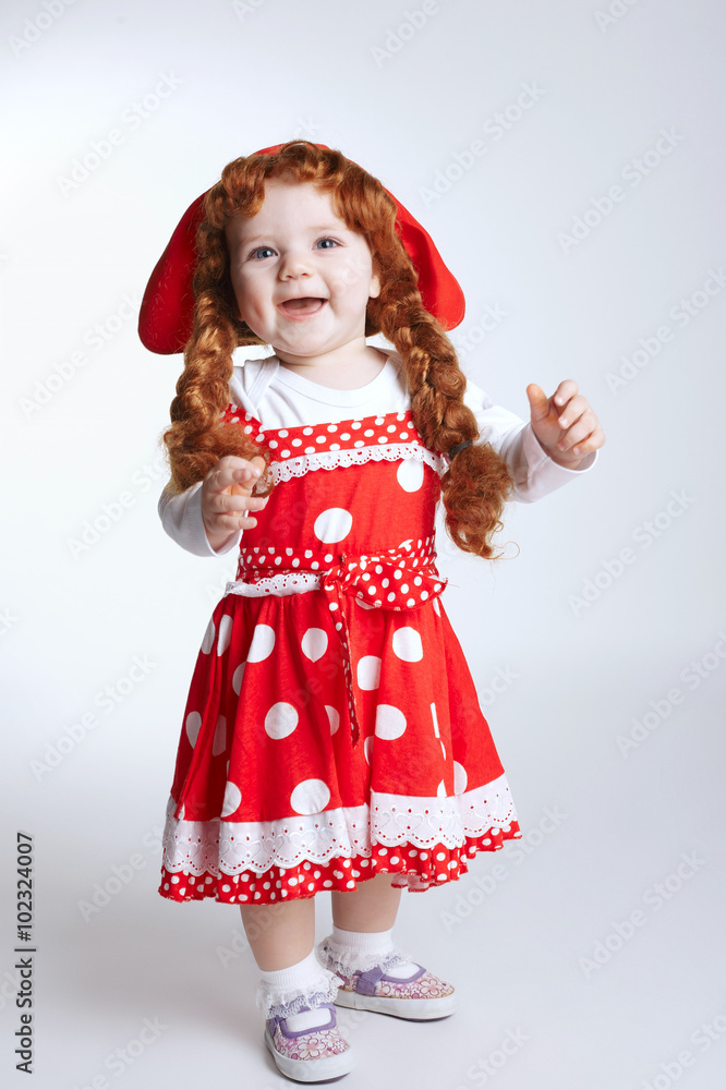 curly red hair girl portrait curly red hair girl portrait