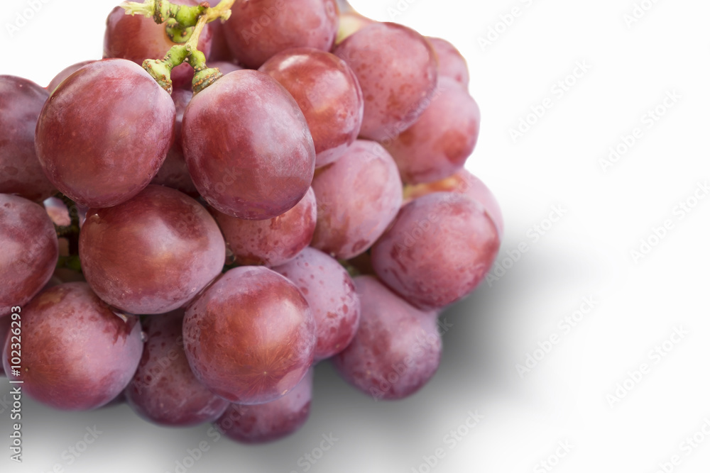 red grape on white red grape on white