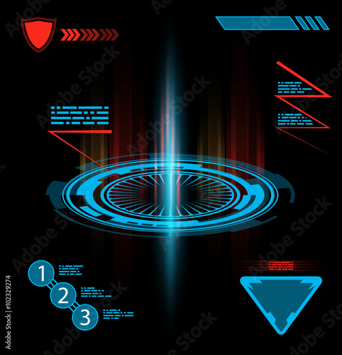 Futuristic design elements. EPS10, RGB.